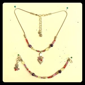 Brighton! Earth Tones Necklace and Bracelet Set